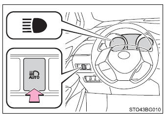 Toyota CH-R. Operating the lights and wipers