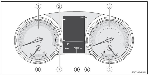 Toyota CH-R. Instrument cluster