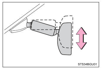 Toyota CH-R. Adjusting the steering wheel and mirrors