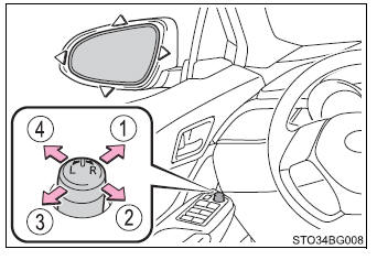 Toyota CH-R. Adjusting the steering wheel and mirrors