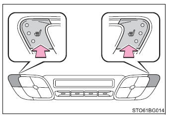 Toyota CH-R. Using the air conditioning system and defogger