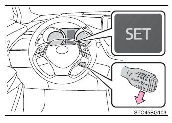 Toyota CH-R. Using the driving support systems