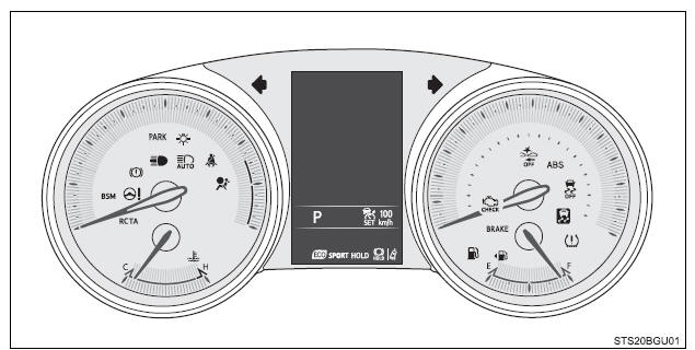 Toyota CH-R. Instrument cluster