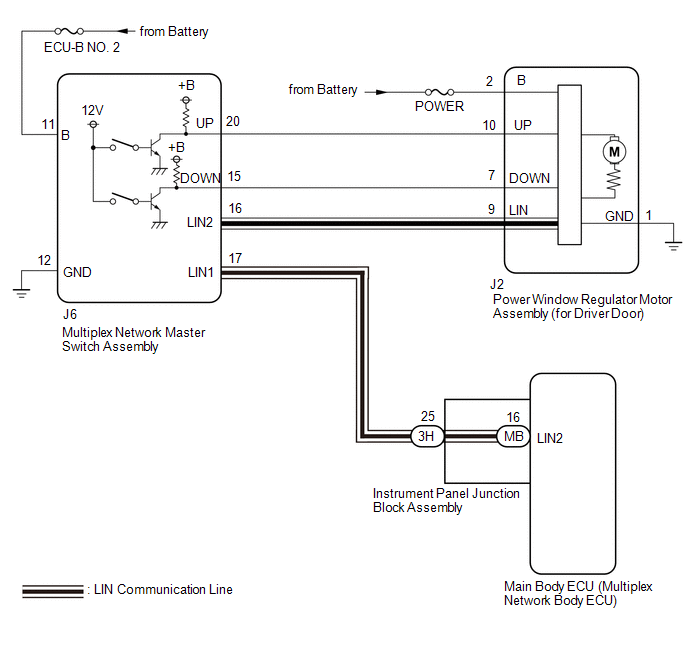 Power Window Master Switch, Power Window Wiring Diagram Toyota