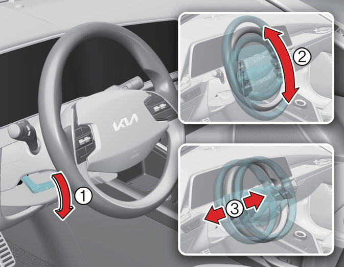 KIA Niro EV / Hybrid (SG2) (20212023) Owner's manual Adjusting